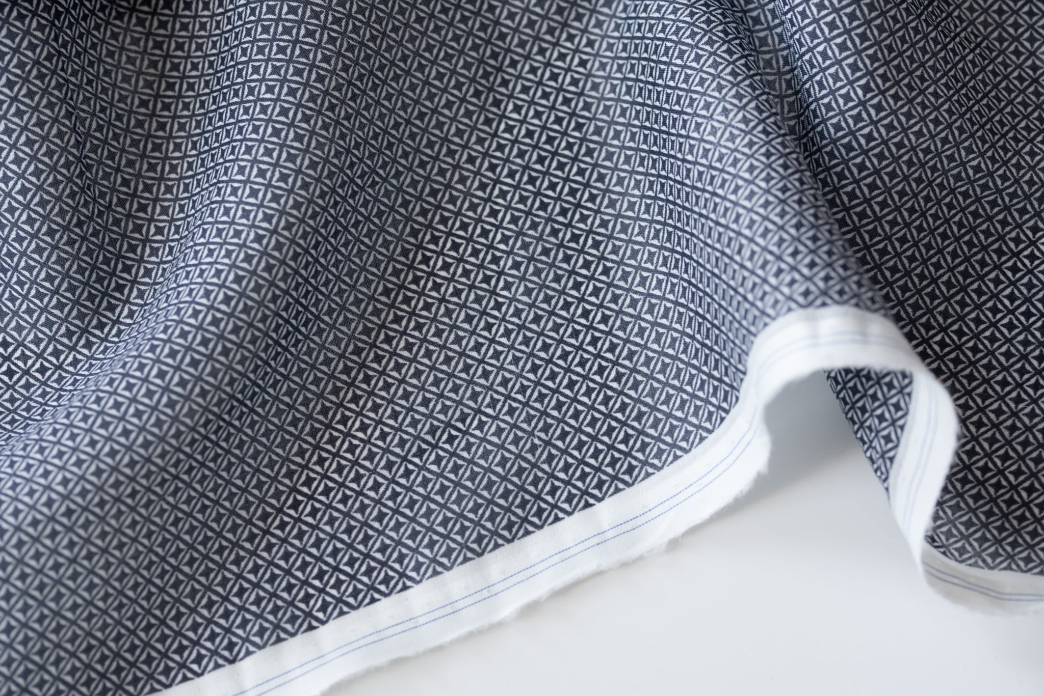 Building Blocks Of The Future (Grey) -Ramie - Selvedge and Bolts
