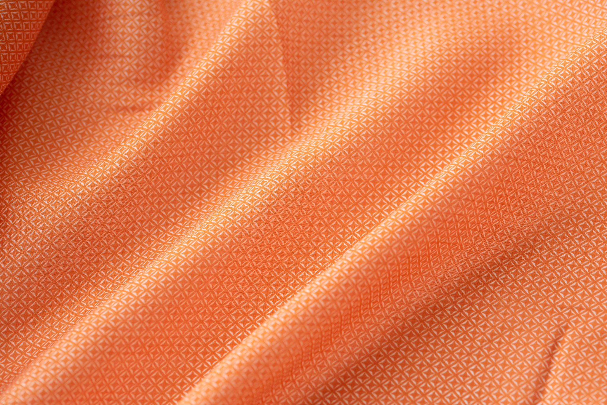 Building Blocks Of The Future (Orange) -Ramie - Selvedge and Bolts