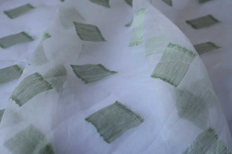Lay The Squares Here - Viscose Silk