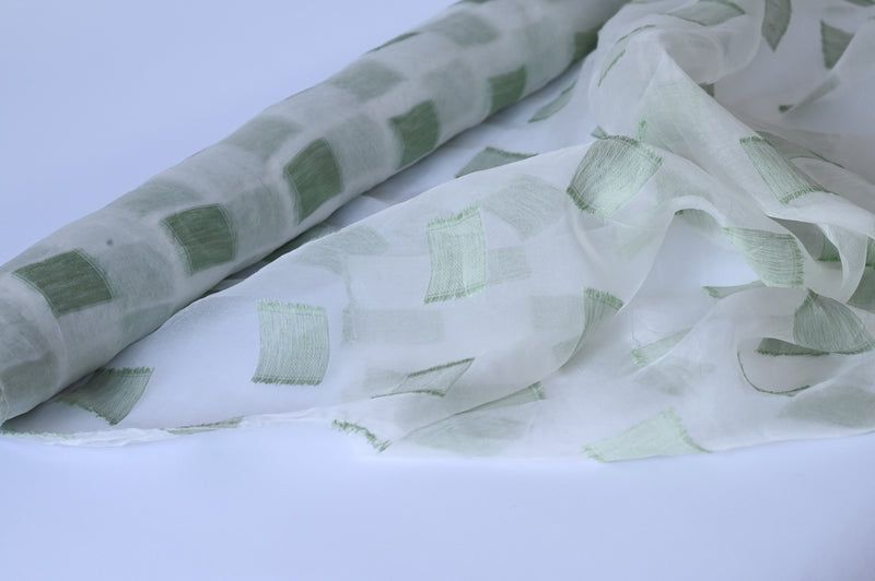 Lay The Squares Here - Viscose Silk