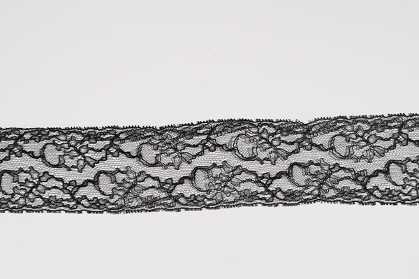 Narrow Lace Trim (Black) - 60mm