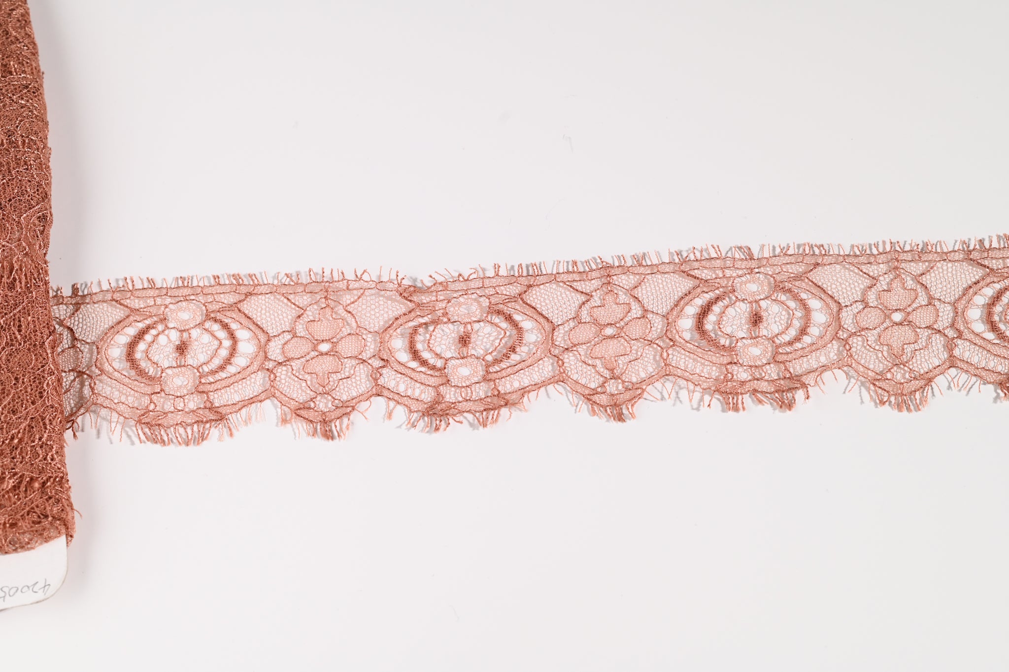 One Sided Narrow Lace Trim (Copper) - 35mm