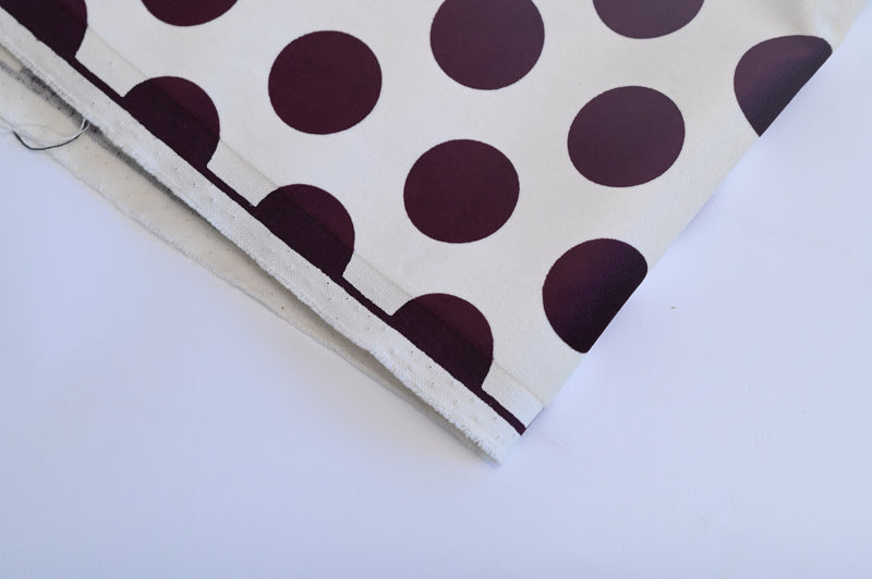 Polka Dots and Velvet - Cotton