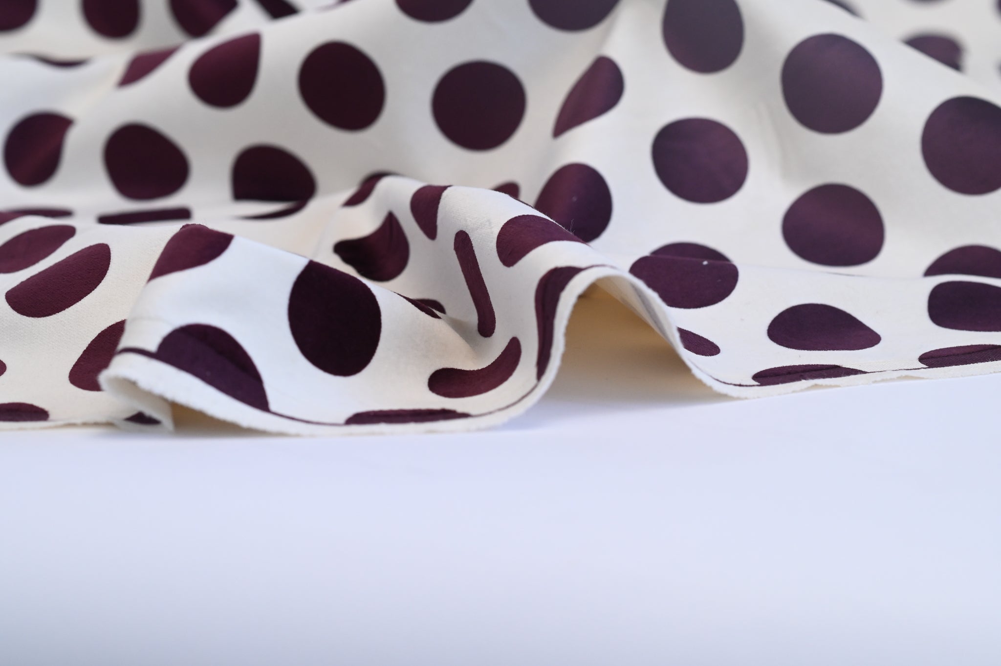 Polka Dots and Velvet - Cotton