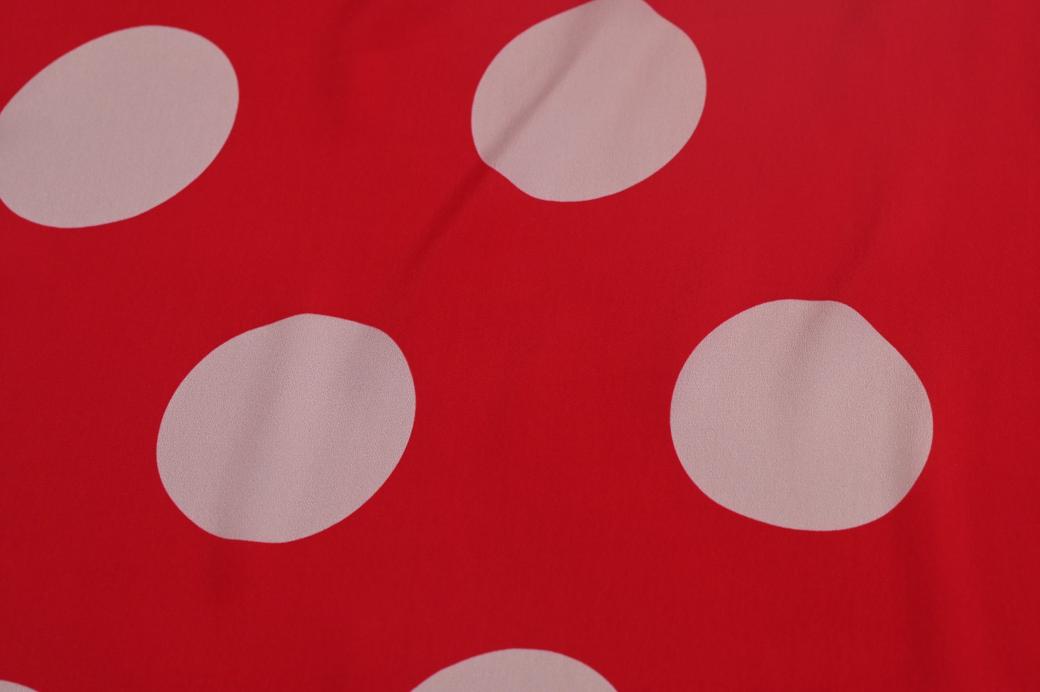 REMNANT - Polka Goodness  - Viscose Crepe (2.20mts at £36)
