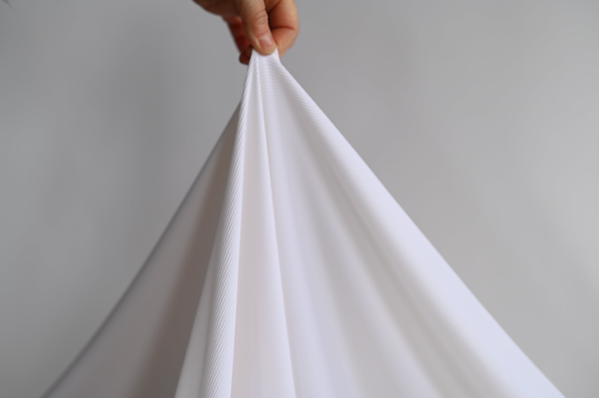 Ribbity Rib (Off White) - Polyamide Jersey