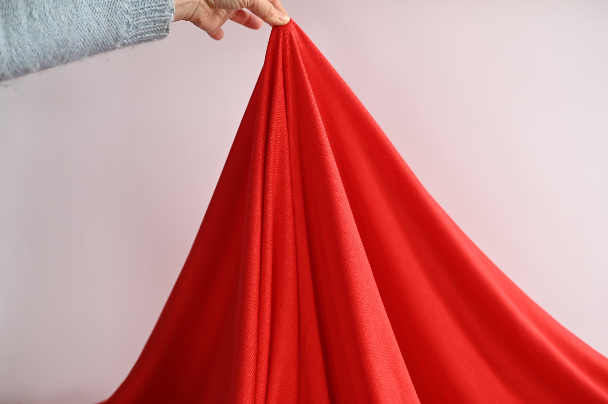Drapey Confections (Red) - Viscose Jersey