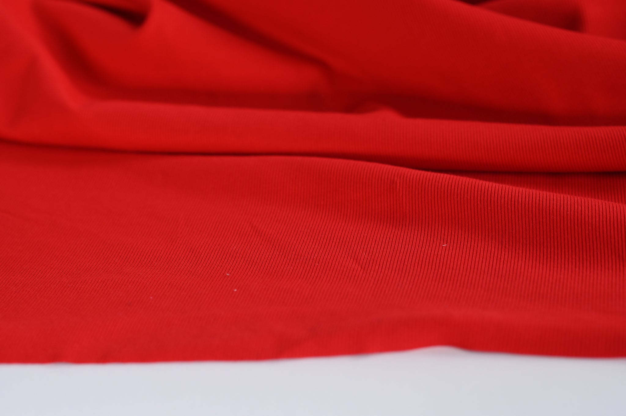 Ribbed For The World (Red) - Cotton Jersey