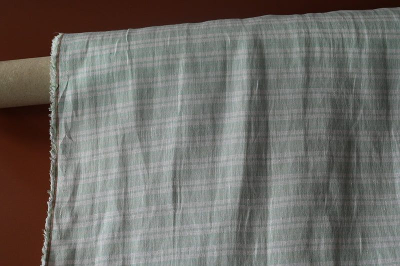 What A Stripy Load of Beauty ( Pale Aqua and White) - Linen