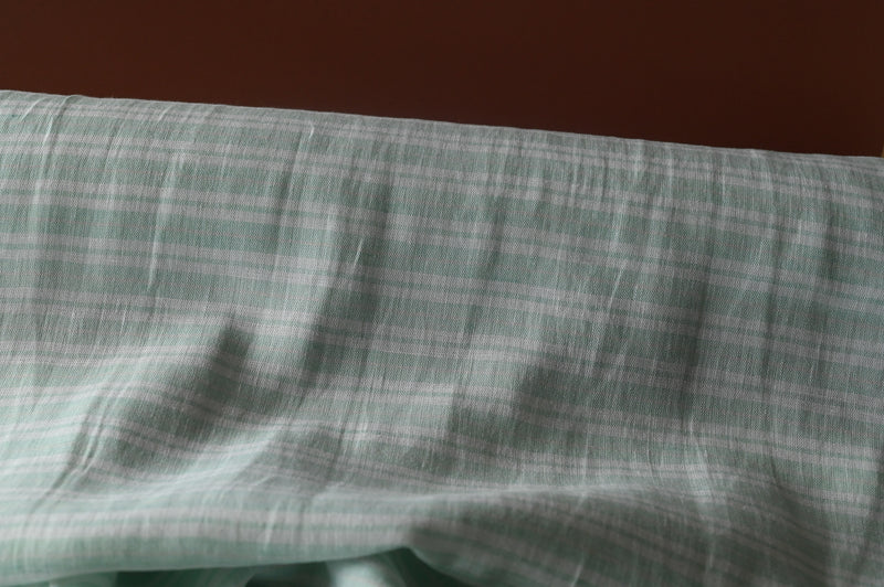 What A Stripy Load of Beauty ( Pale Aqua and White) - Linen