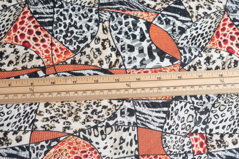 2.50metres Remnant - Wavy, But Not Quite - Linen