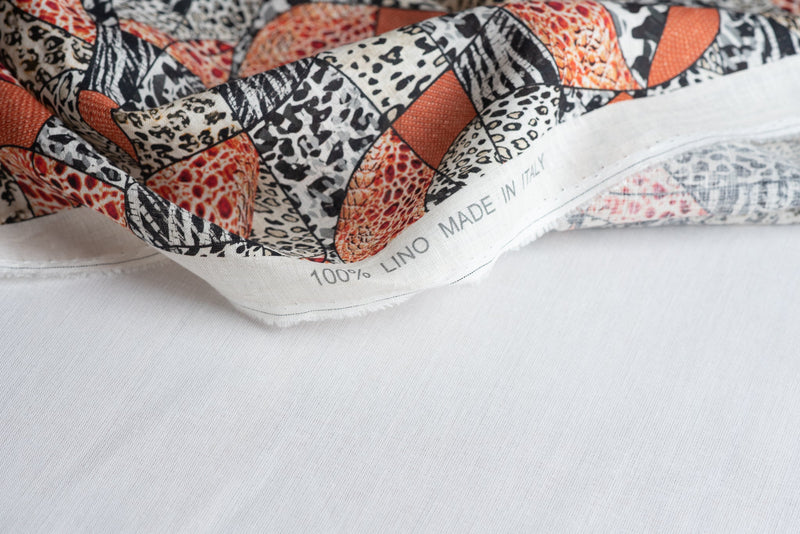 2.50metres Remnant - Wavy, But Not Quite - Linen