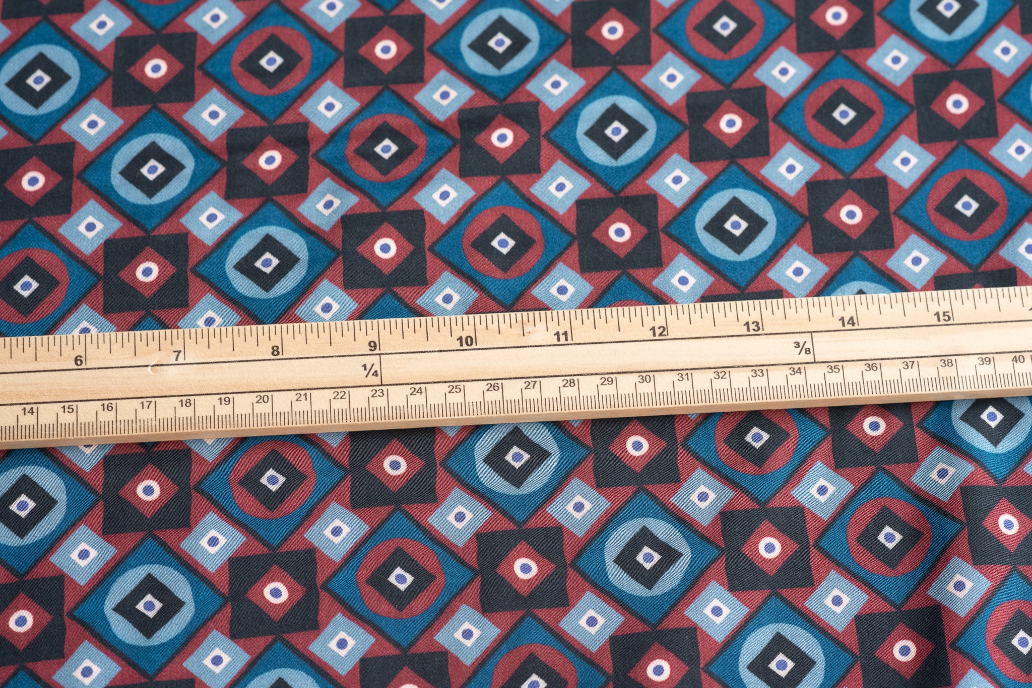 Circles Within Squares or The Reverse  - Viscose