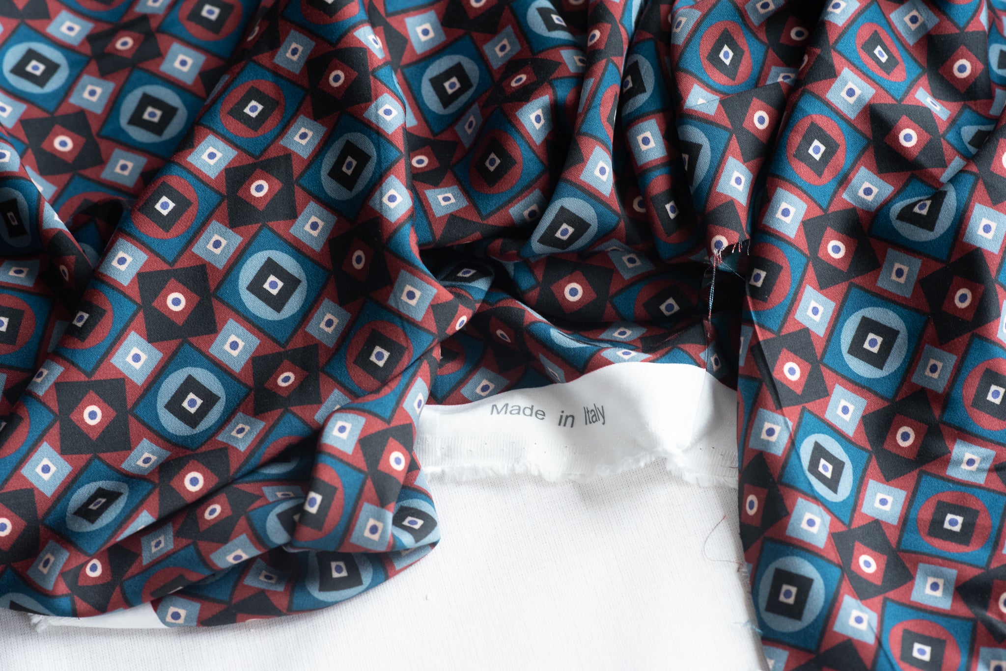 Circles Within Squares or The Reverse  - Viscose