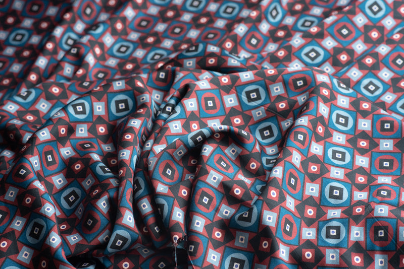 Circles Within Squares or The Reverse  - Viscose