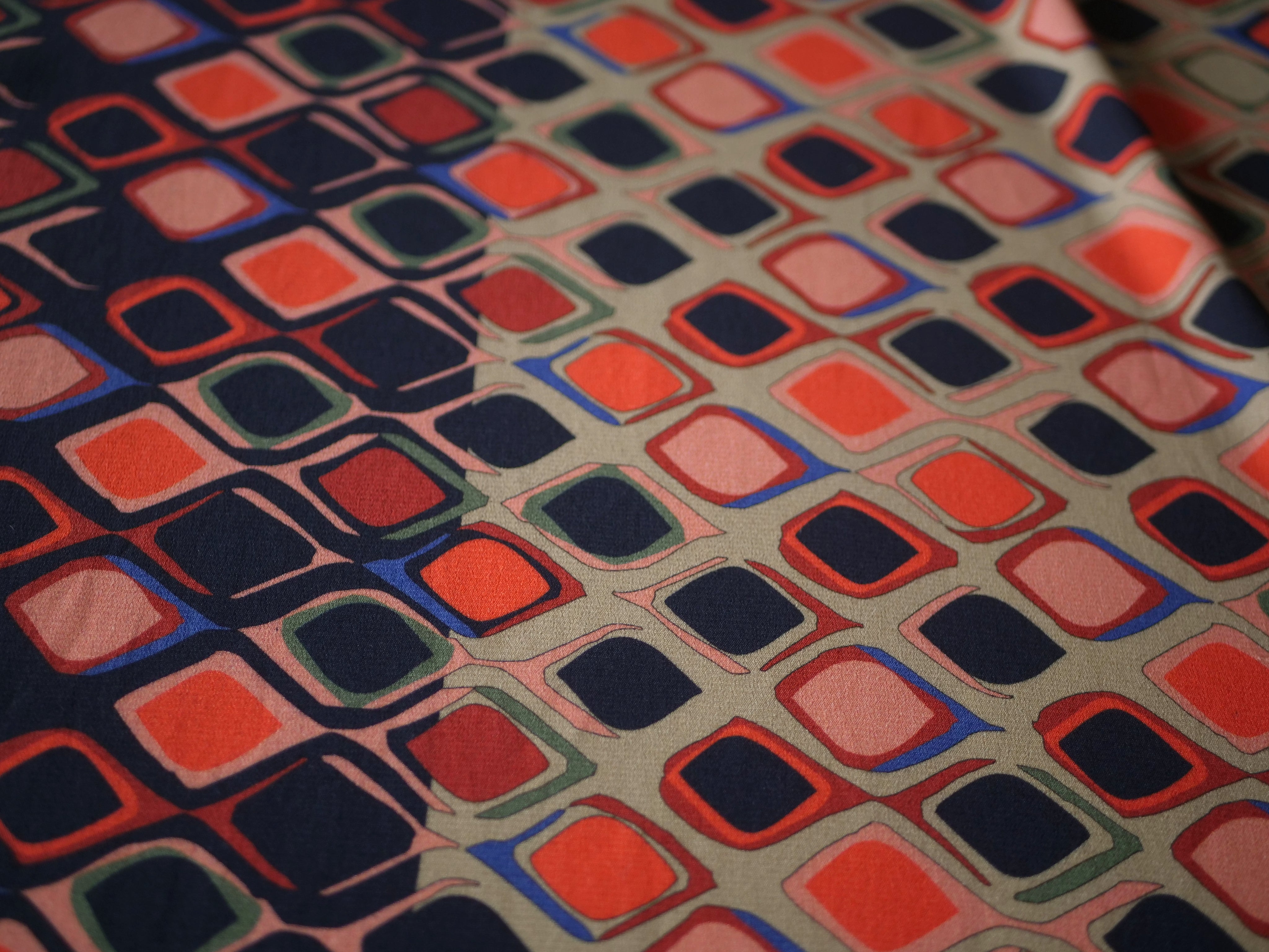 Geometric Fandango -  Viscose - Selvedge and Bolts