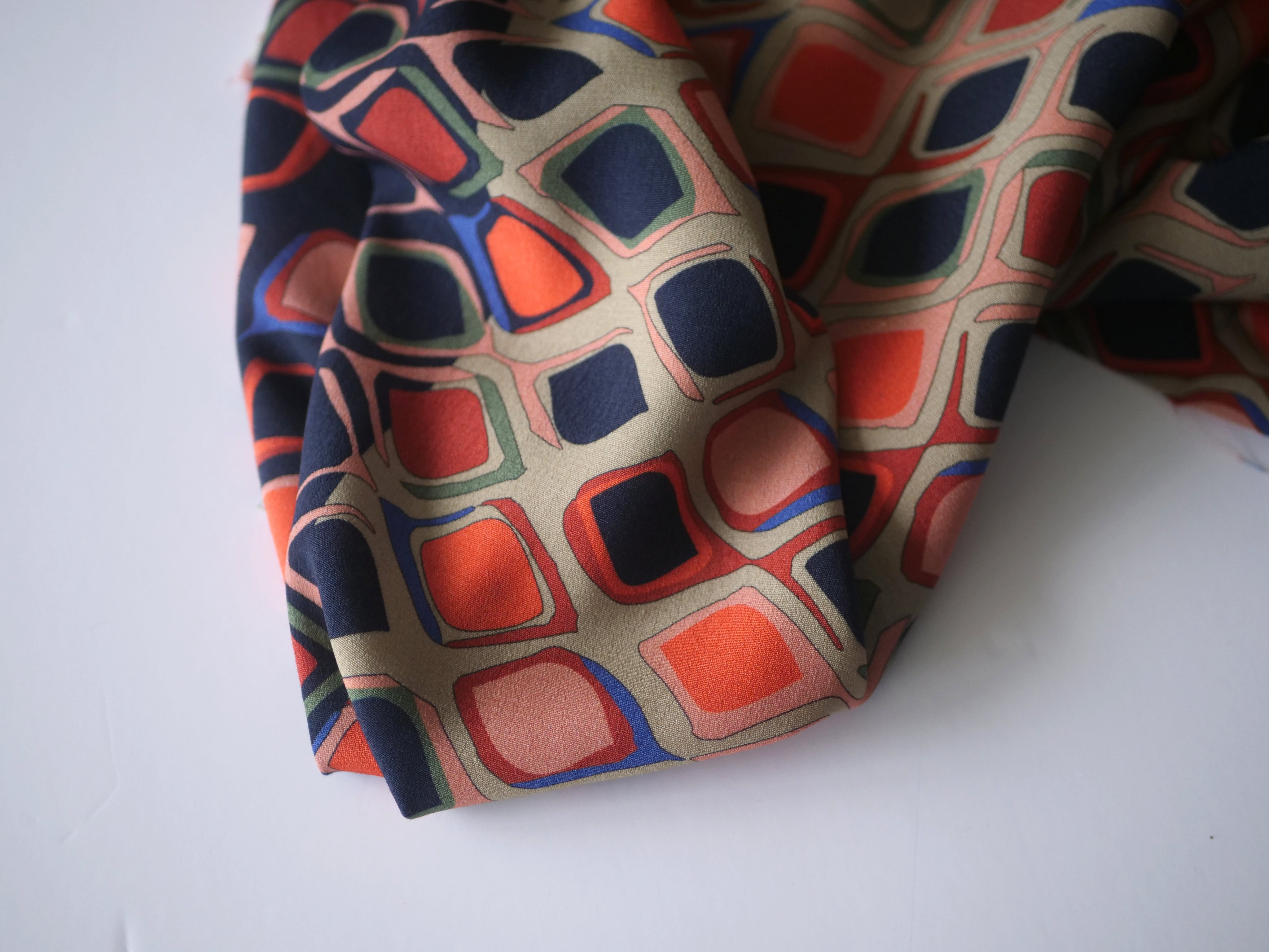 Geometric Fandango -  Viscose - Selvedge and Bolts