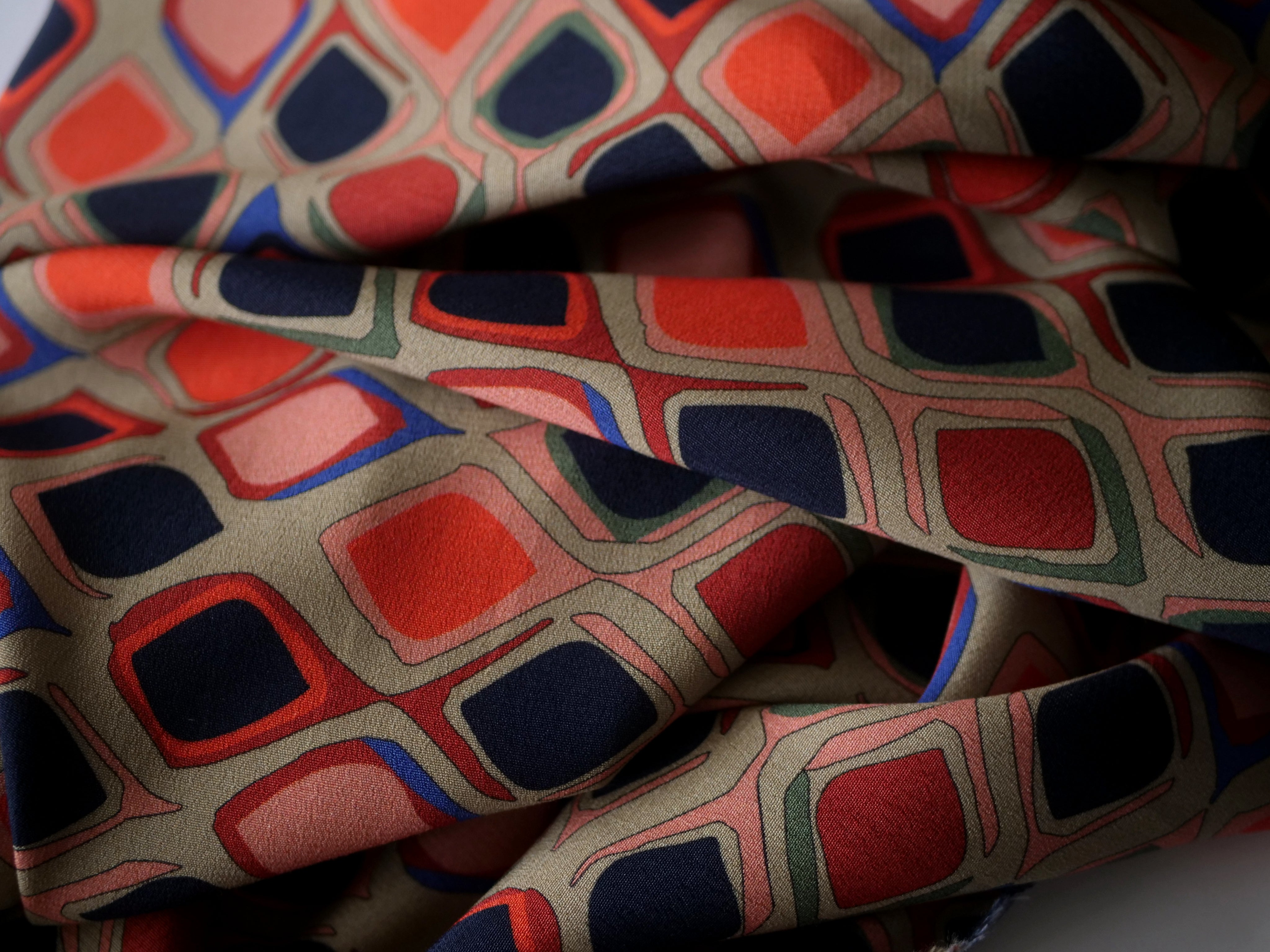 Geometric Fandango -  Viscose - Selvedge and Bolts