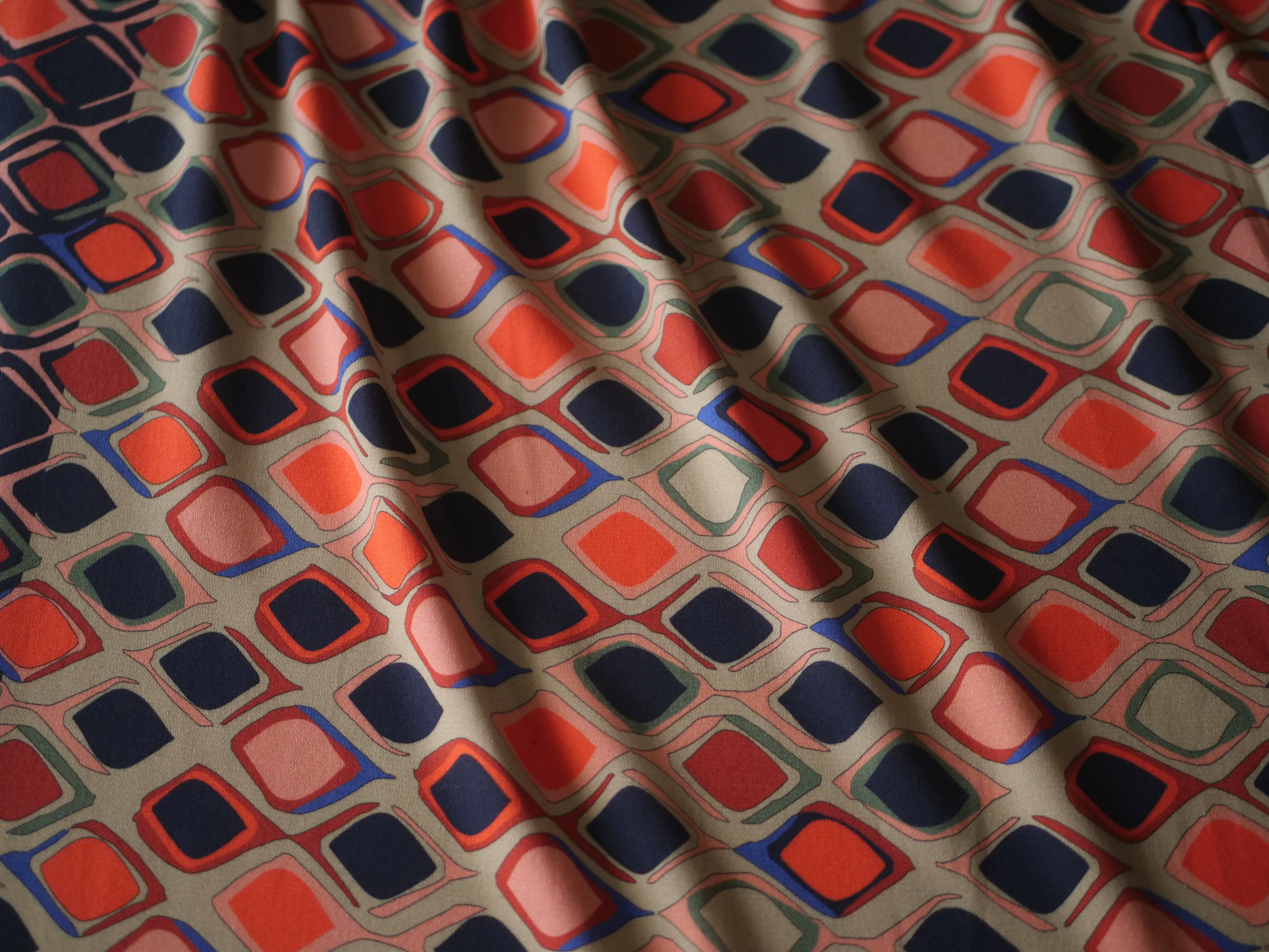 Geometric Fandango -  Viscose - Selvedge and Bolts