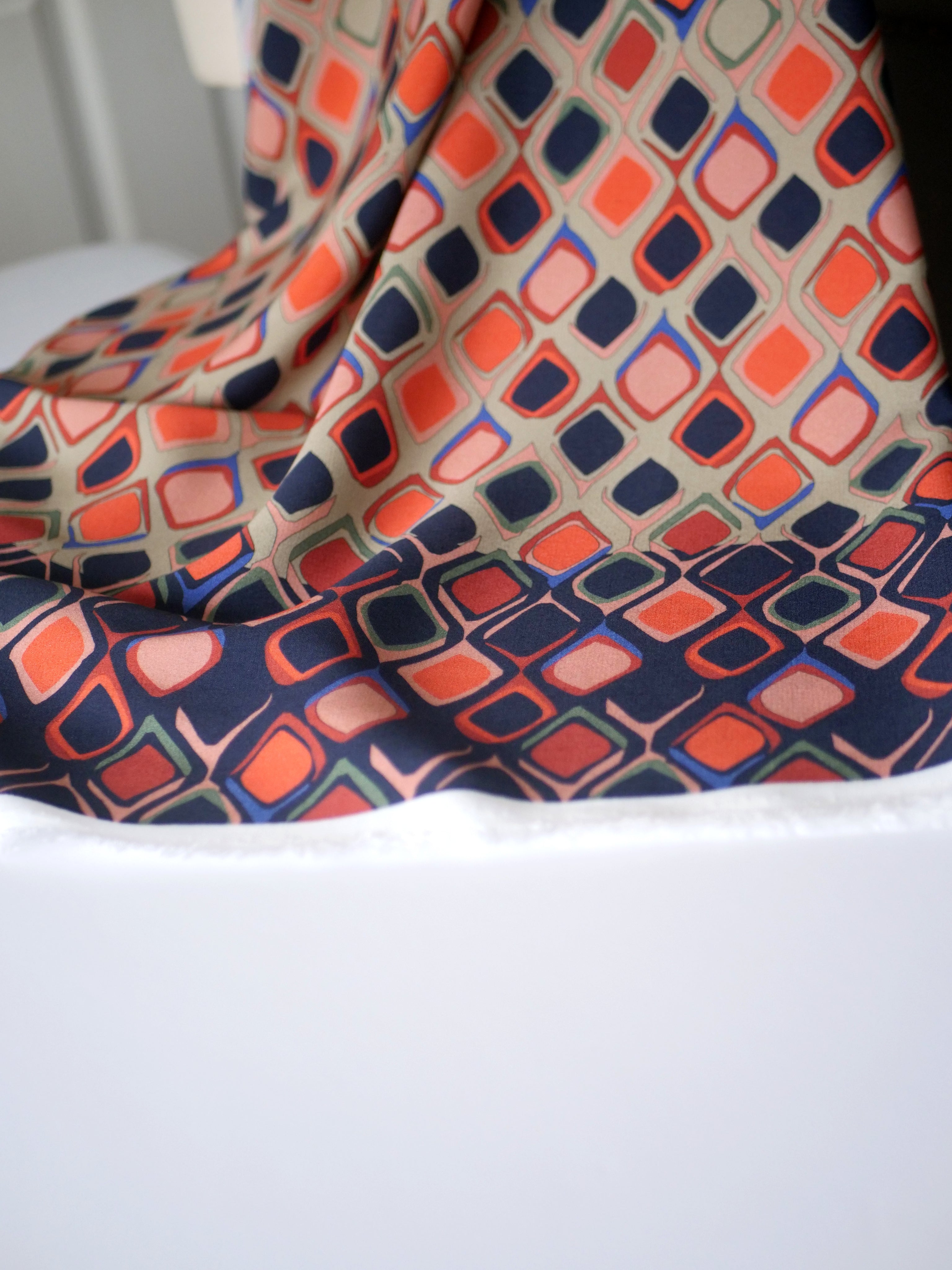 Geometric Fandango -  Viscose - Selvedge and Bolts