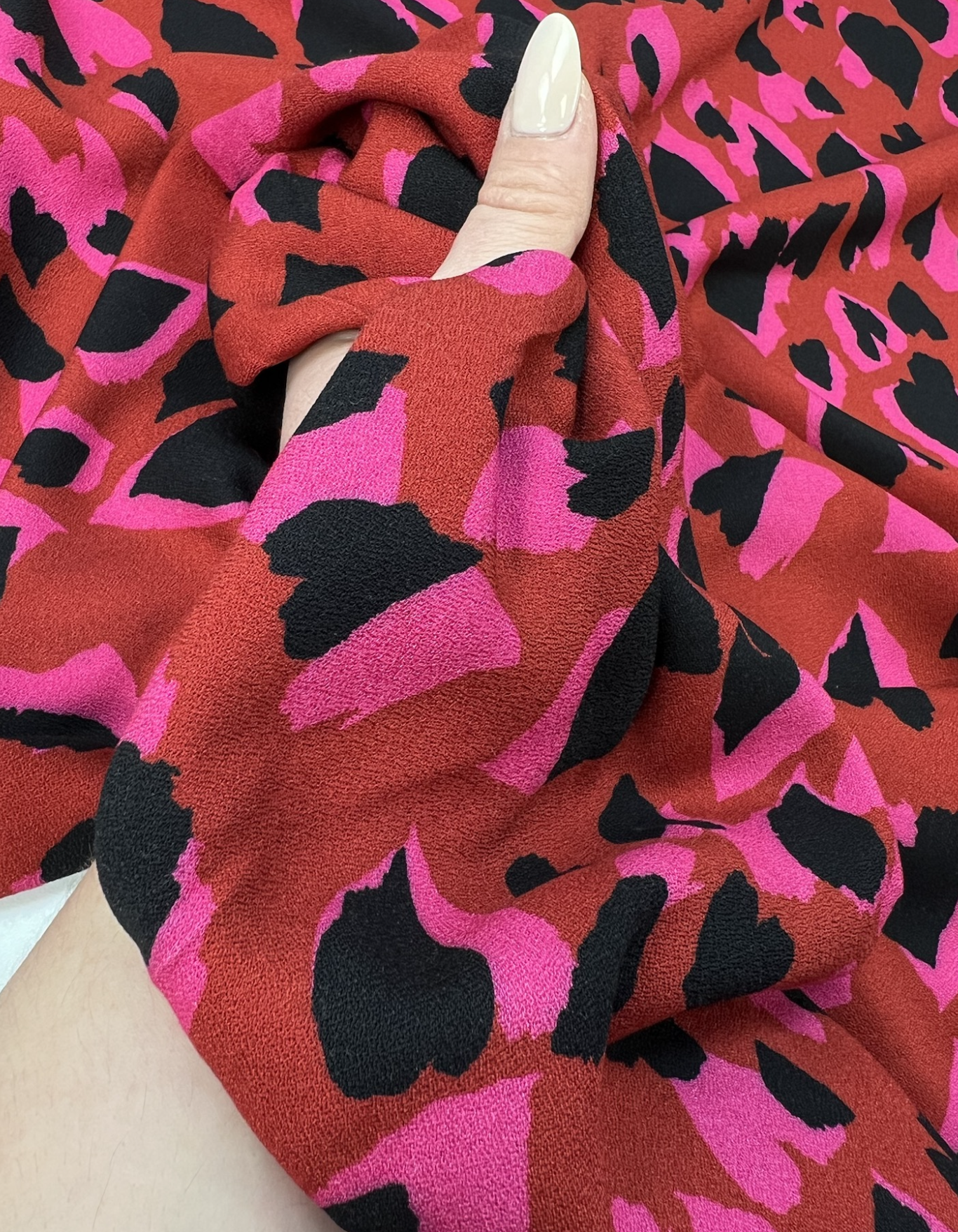 PREMNANT - Love Hearts Made A Stand - Viscose Crepe (3.4 mts at £45)