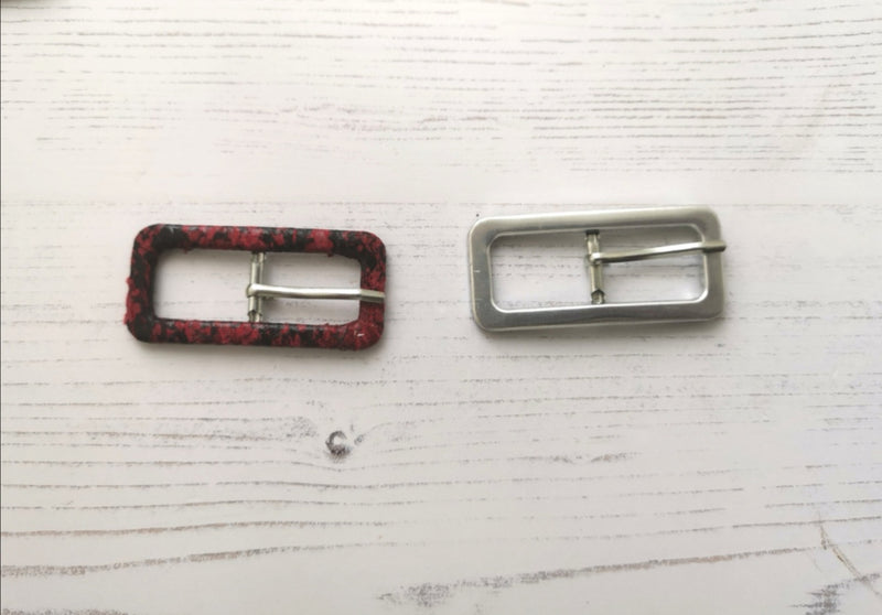 Narrow Covered Buckle Blanks for Fabric Belts - Selvedge and Bolts