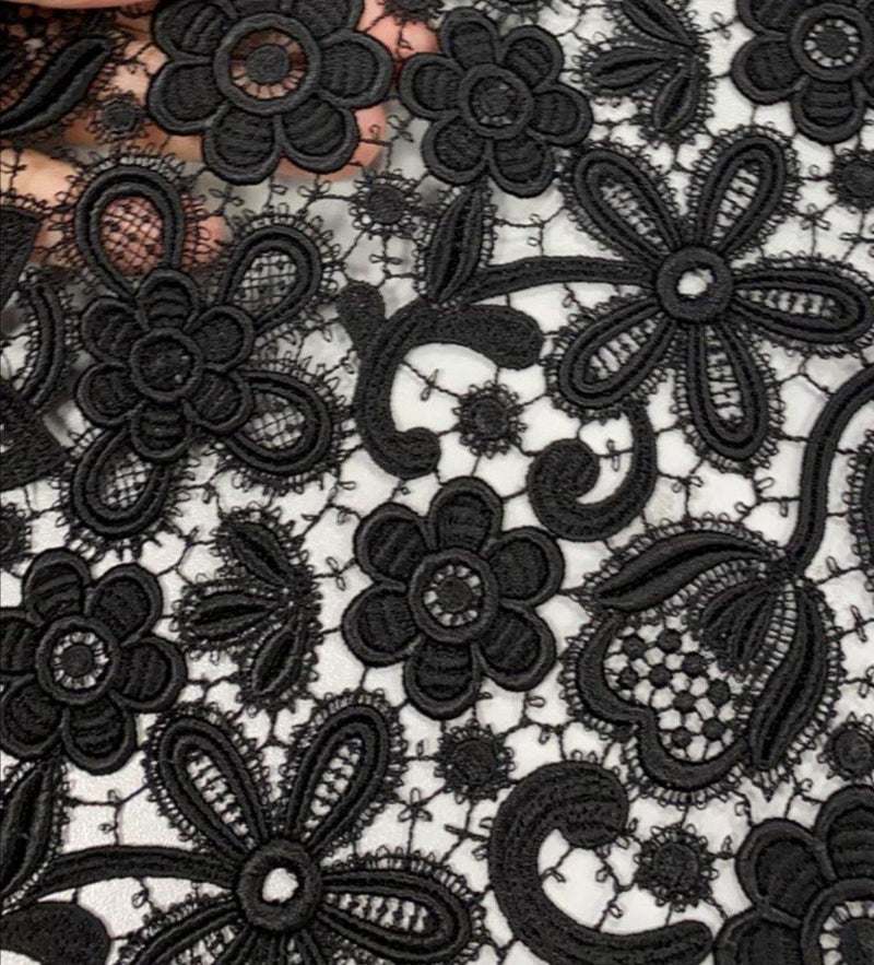 *PRE-ORDER* The Lace Of My Dreams - Black Whisky - Viscose - Selvedge and Bolts