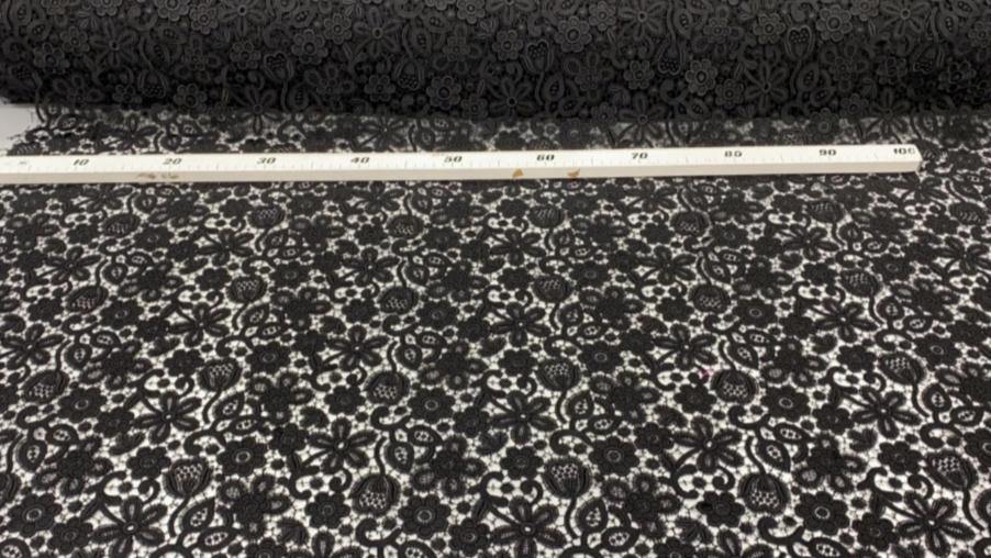 *PRE-ORDER* The Lace Of My Dreams - Black Whisky - Viscose - Selvedge and Bolts