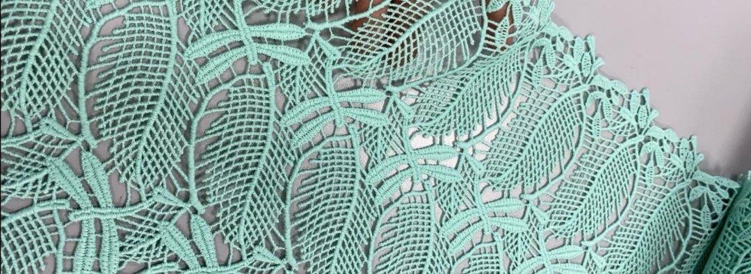 *PRE-ORDER* The Lace Of My Dreams - Mint Leaves - Polyester - Selvedge and Bolts