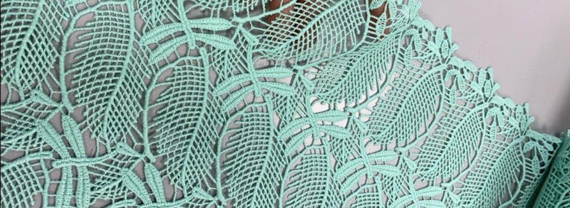 *PRE-ORDER* The Lace Of My Dreams - Mint Leaves - Polyester - Selvedge and Bolts