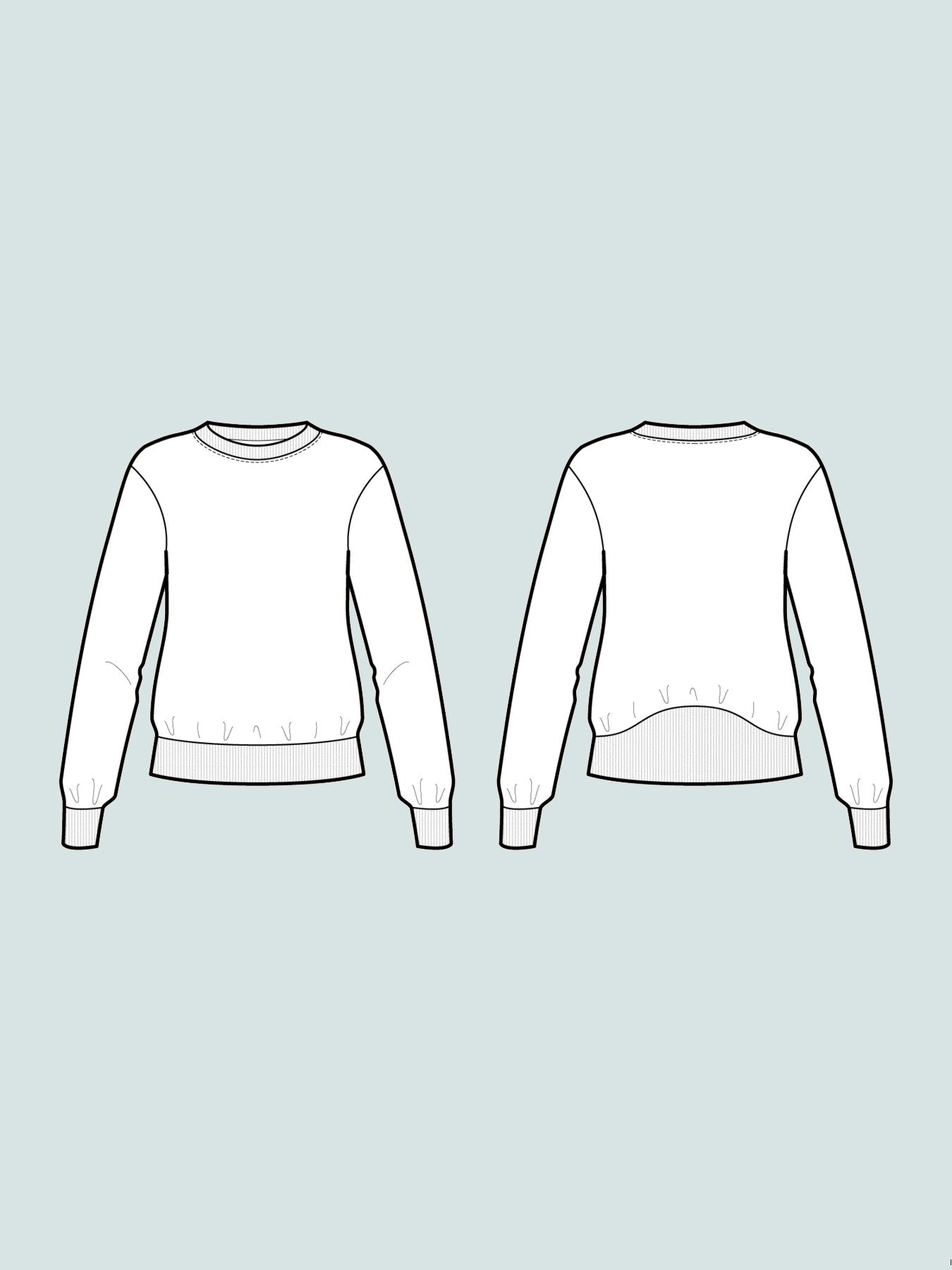 HIGH CUFF SWEATER  - Assembly Line Patterns
