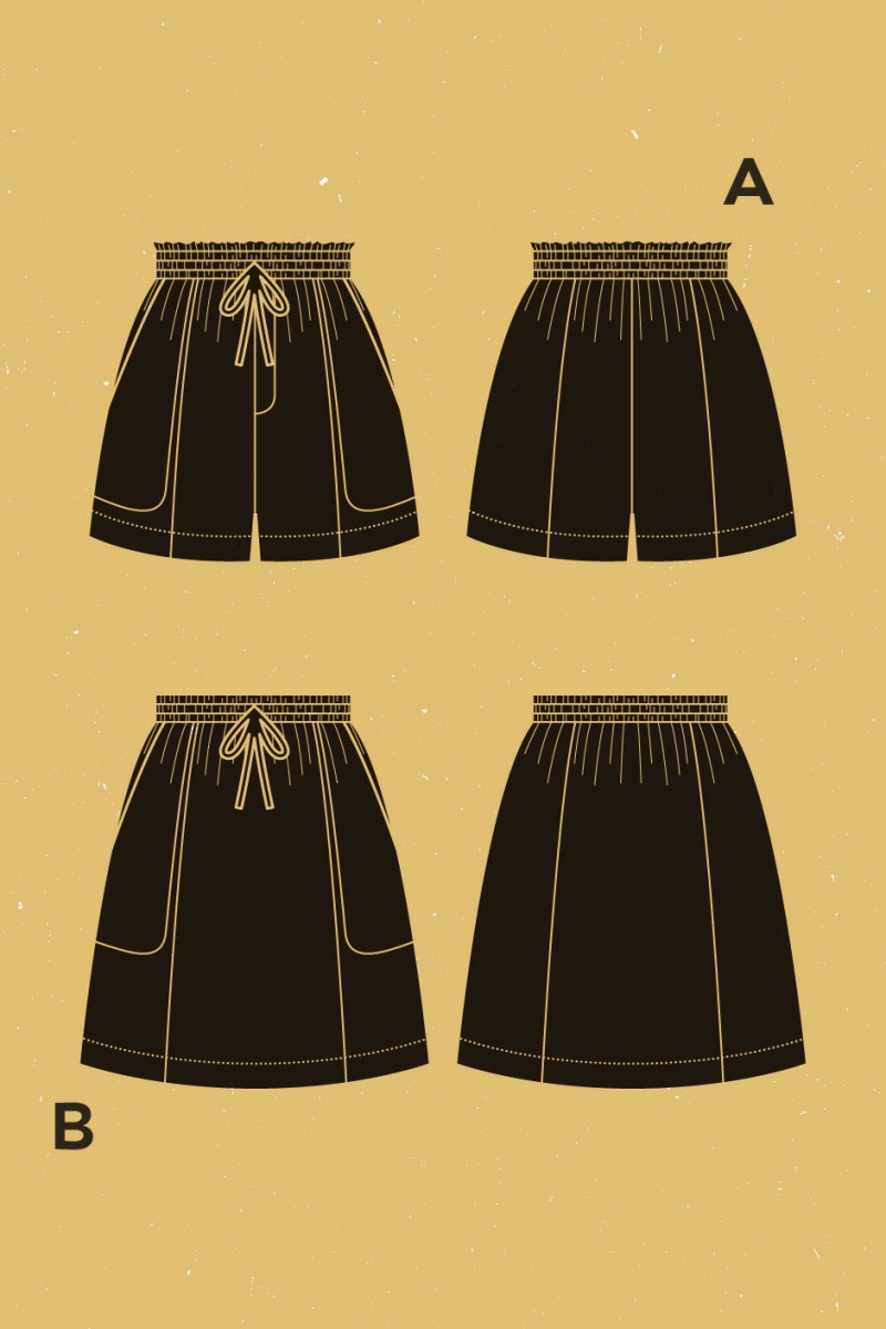 GOJI SHORTS/SKIRT- Deer and Doe