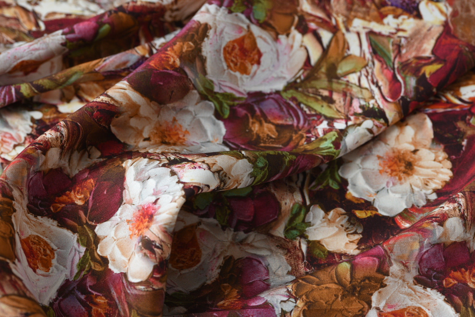 Oil Paintings Make Me Happy - Silk - Selvedge and Bolts