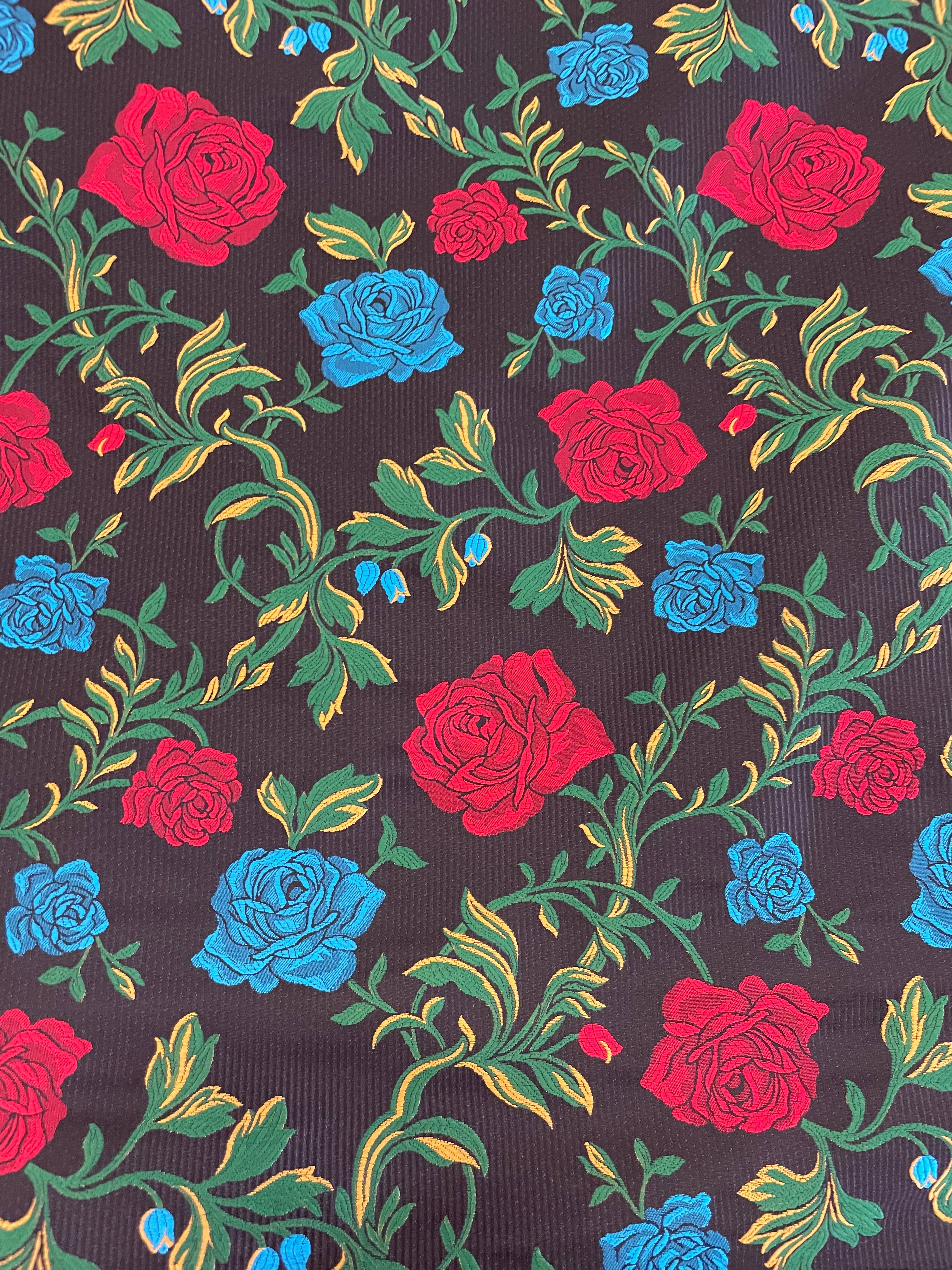 Remnant - Roses Are Red or Blue…. - Cotton Polyester (1.45mt at £50)
