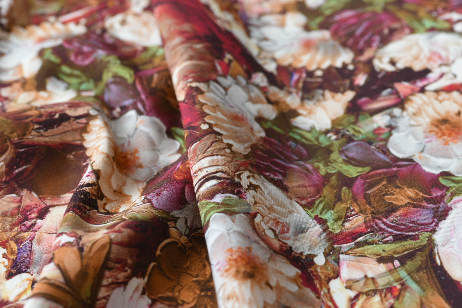 Oil Paintings Make Me Happy - Silk - Selvedge and Bolts