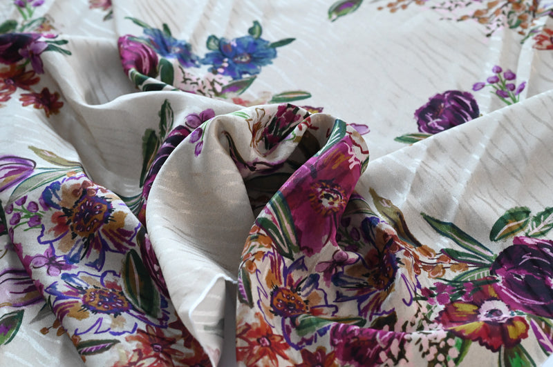 Lets Take a Trip To The Florist - Viscose Jacquard