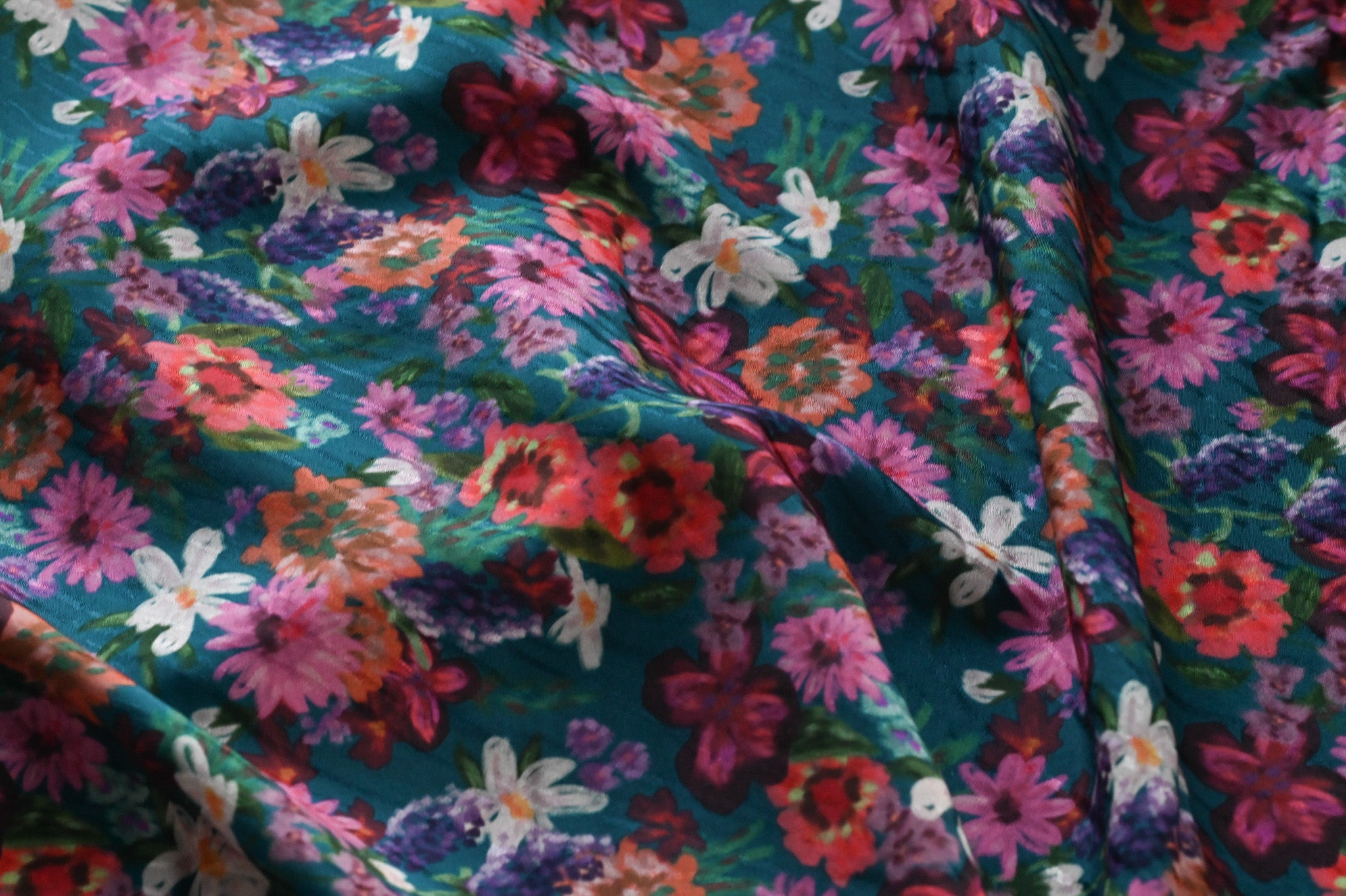 REMNANT - Sleeping Among Beautiful Flowers - Viscose Jacquard (2mts at £30)