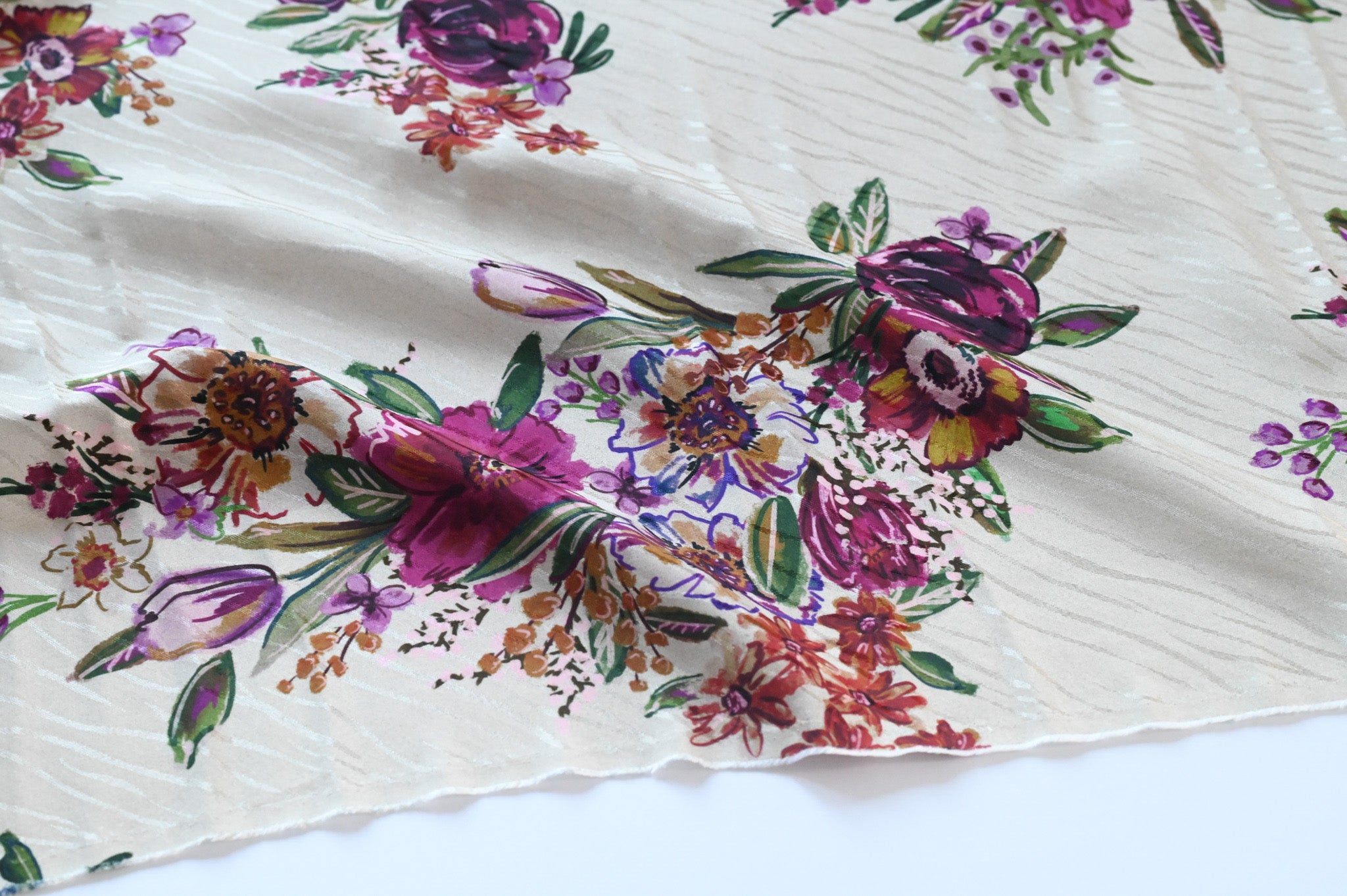 Lets Take a Trip To The Florist - Viscose Jacquard