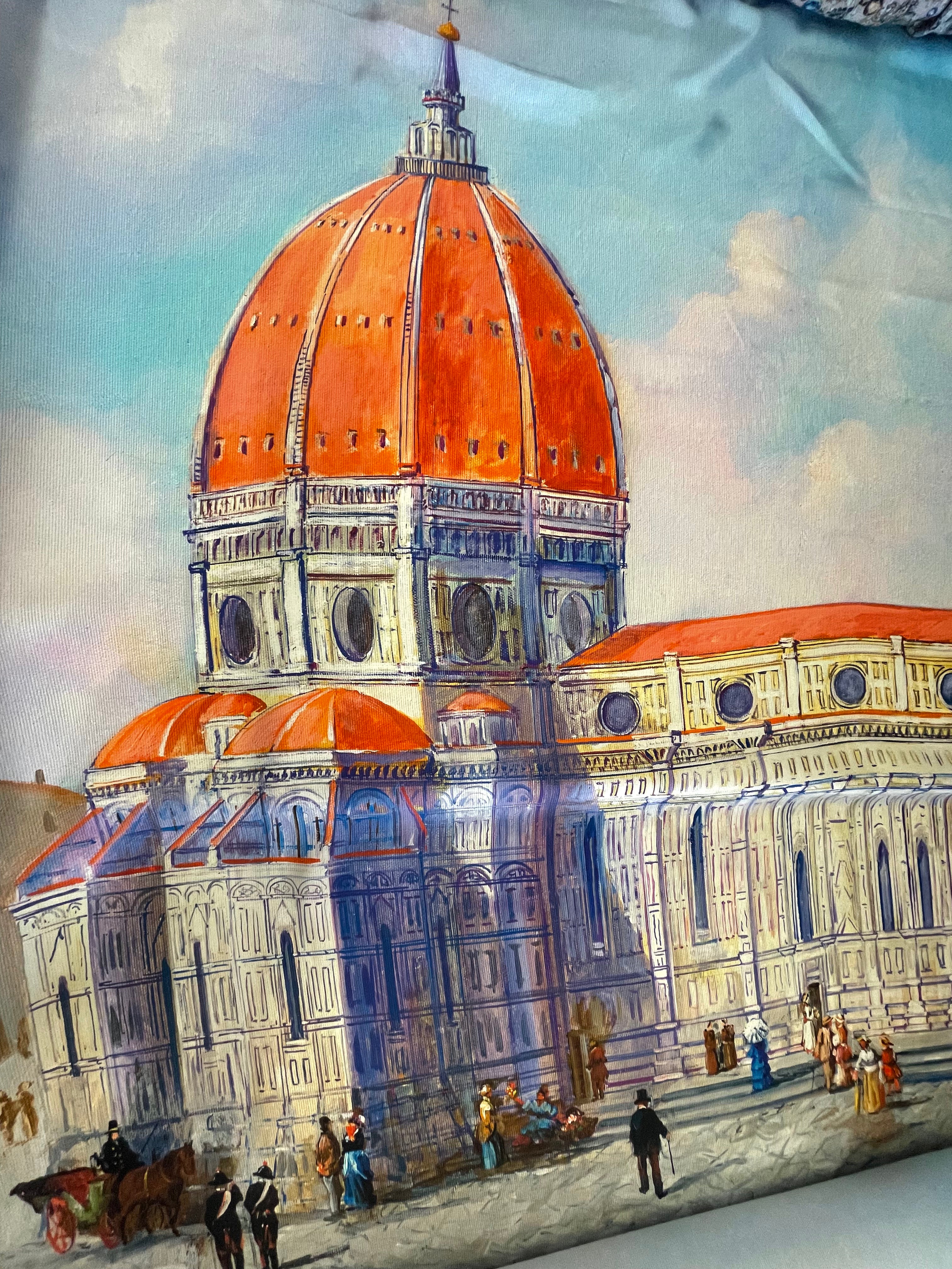 REMNANT - Lets Go To Florence - Silk Panel (1.36 mts at £55)
