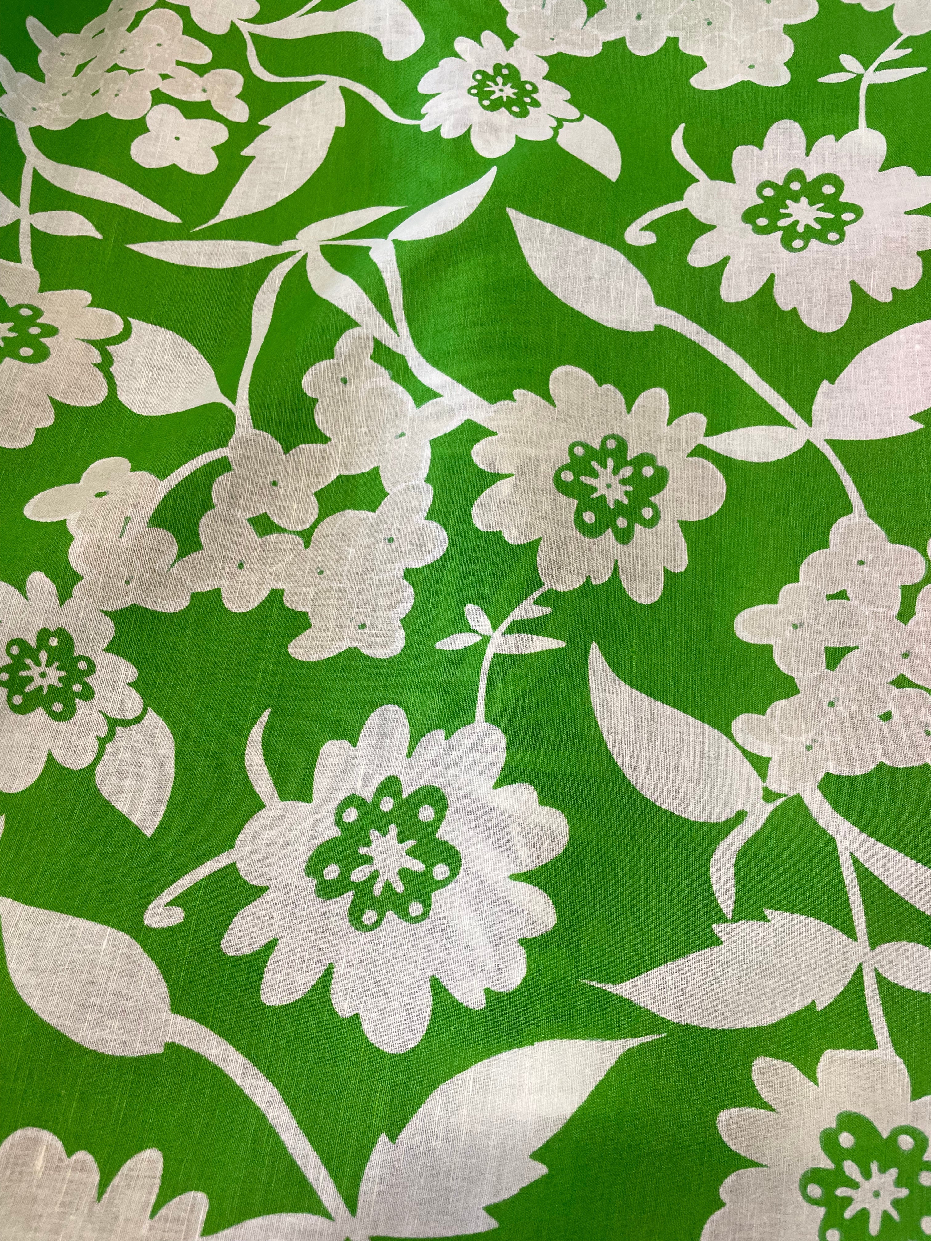 REMNANT- All The Greens In The World - Linen - (80cm at £15)