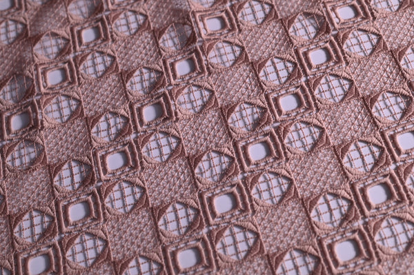 A Game Of Shapes (Tan)- Polyester Lace