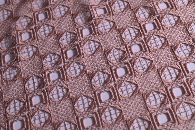 A Game Of Shapes (Tan)- Polyester Lace