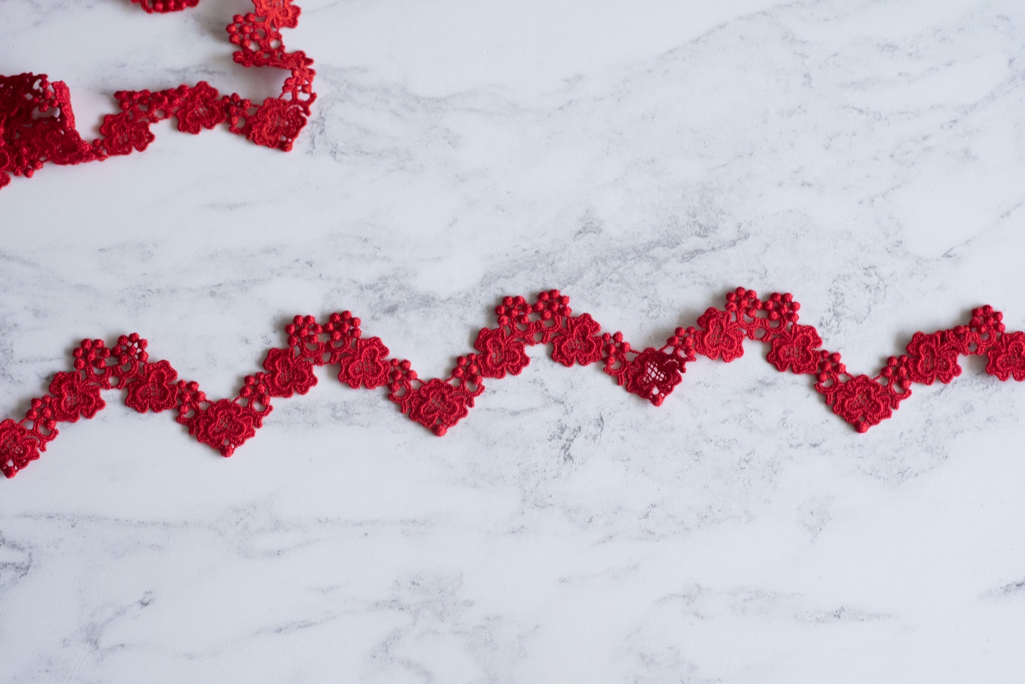 Wavy Confections (Red) - Viscose