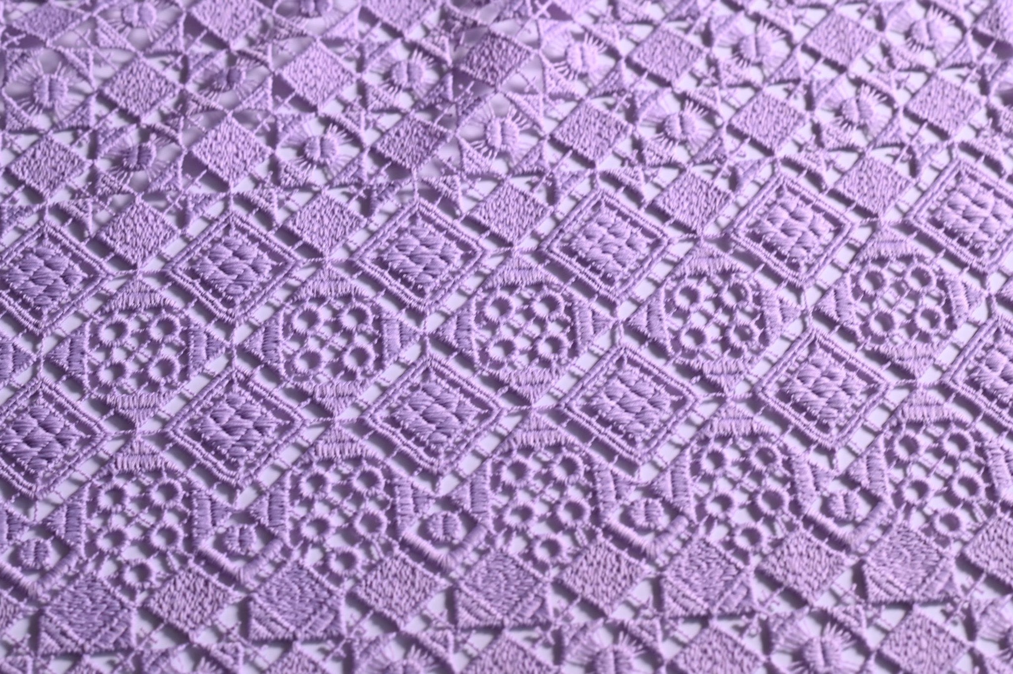 A Game Of Shapes (Lilac)- Polyester Lace