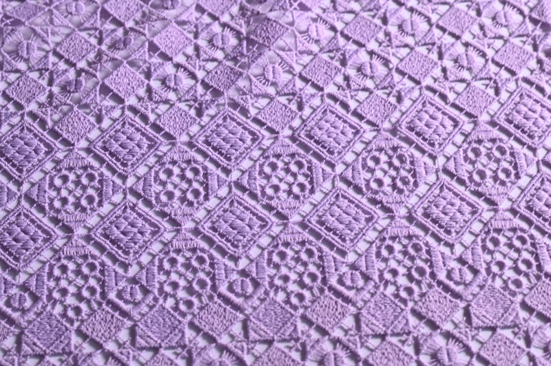A Game Of Shapes (Lilac)- Polyester Lace