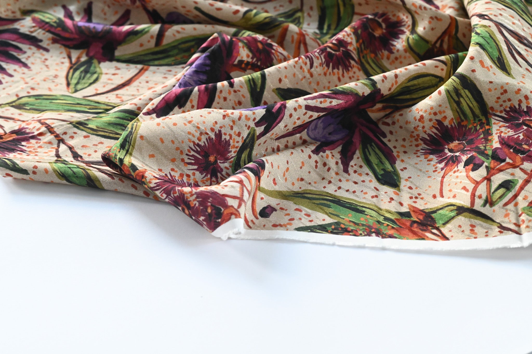 Ace Of Green Foliage - Viscose Jacquard