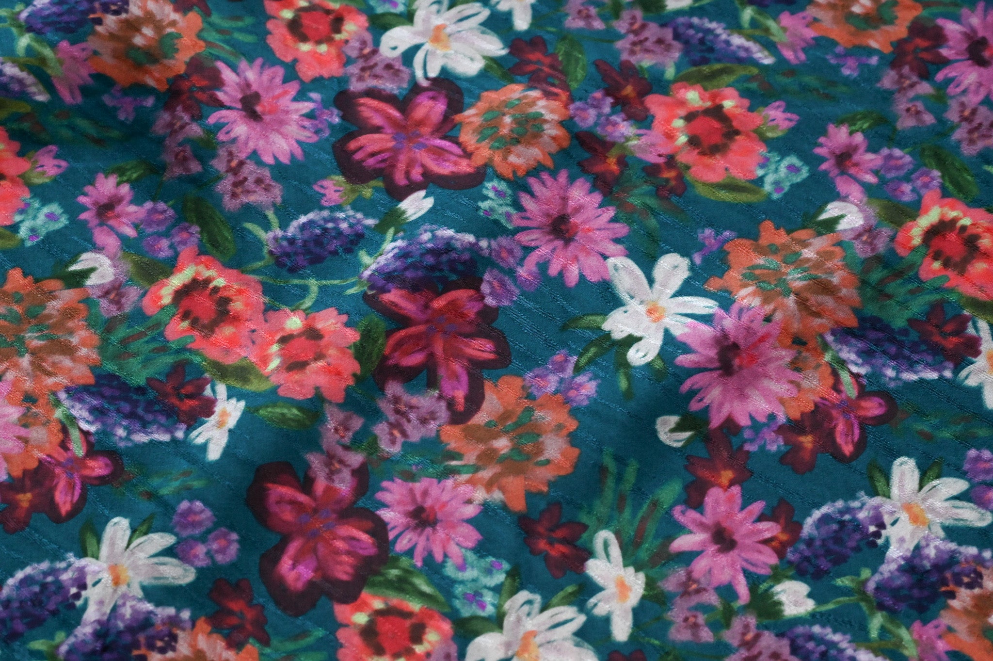 REMNANT - Sleeping Among Beautiful Flowers - Viscose Jacquard (2mts at £30)