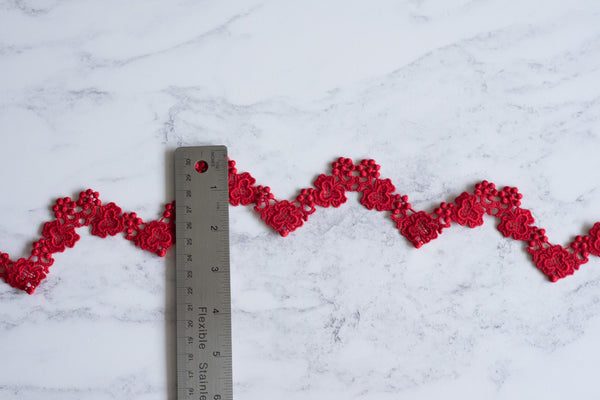 Wavy Confections (Red) - Viscose