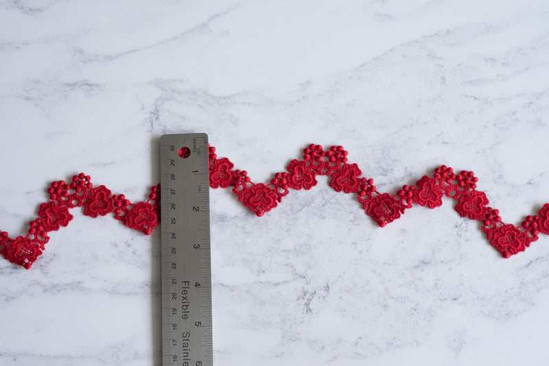 Wavy Confections (Red) - Viscose
