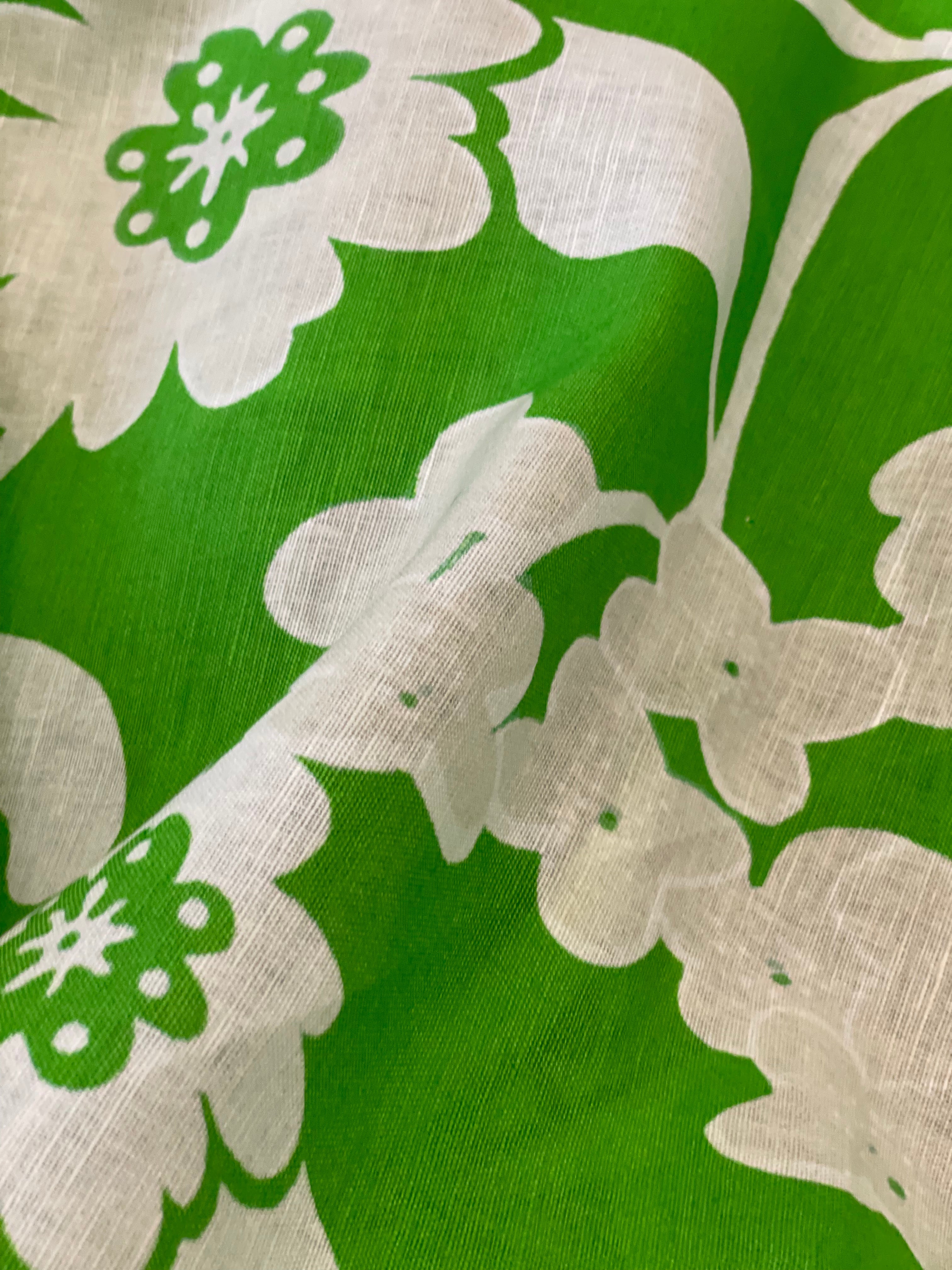 REMNANT- All The Greens In The World - Linen - (80cm at £15)